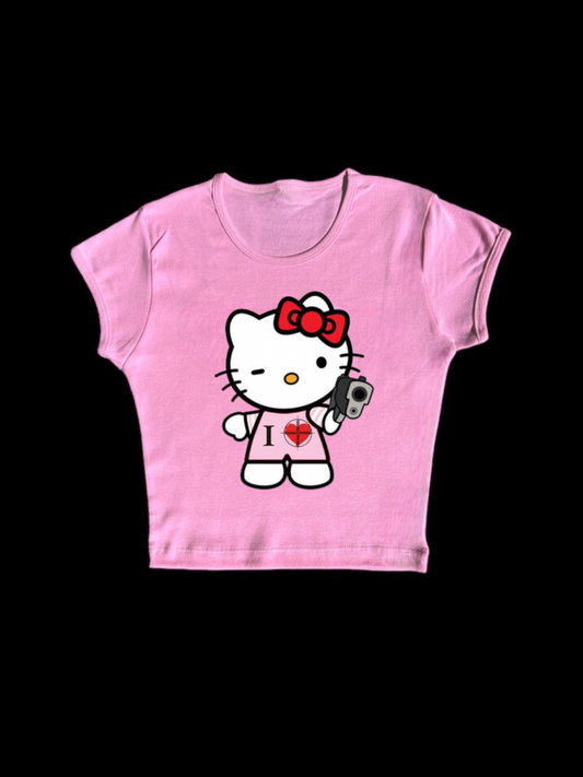 Hello Kitty Baby Tee Pink